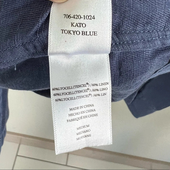 NWOT Rails Kato Military Shirt Jacket Tokyo Blue Patch Casual Women’s Medium - Picture 14 of 14